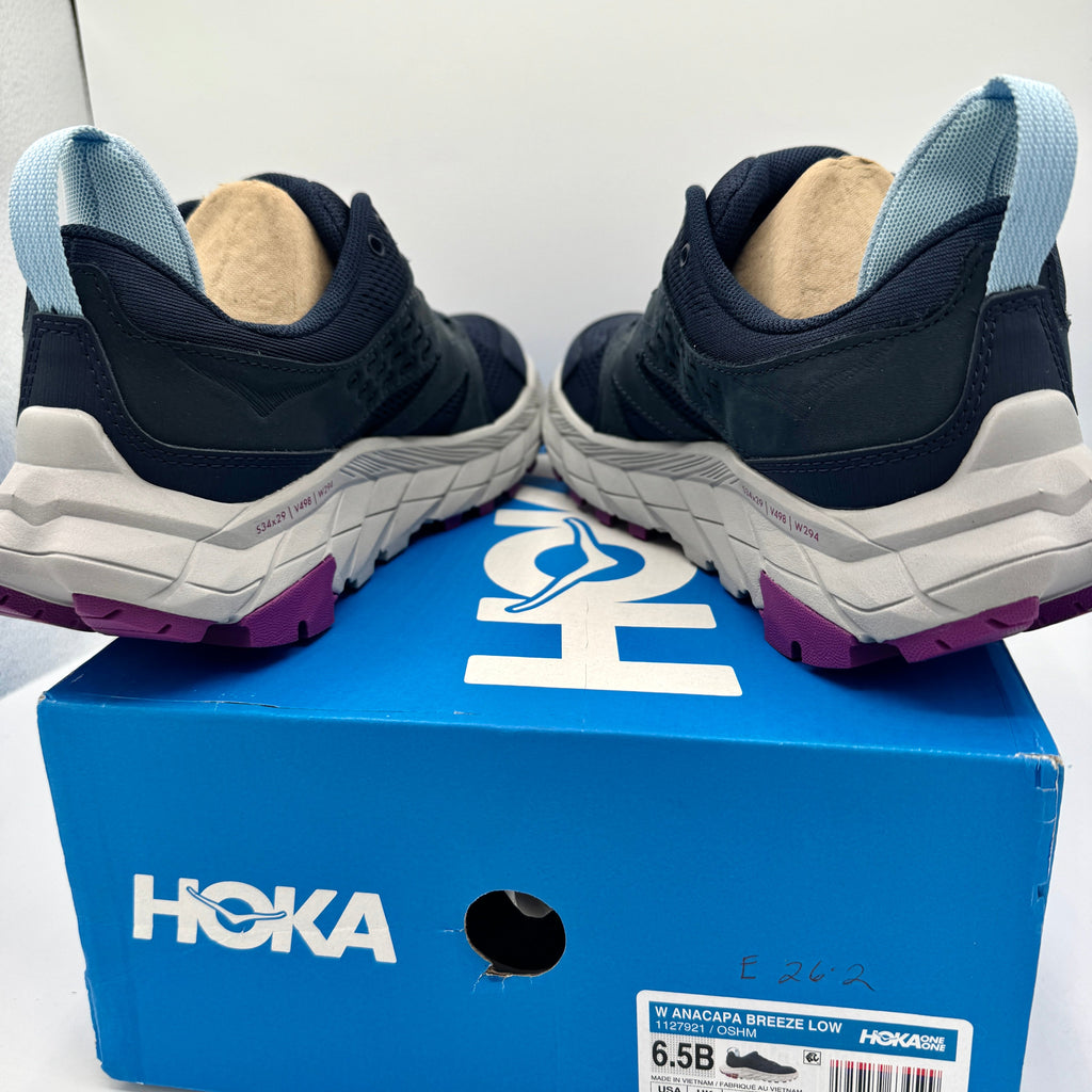 Hoka Anacapa Breeze Low Women’s Hiking Shoes in Outer Space / Harbor Mist