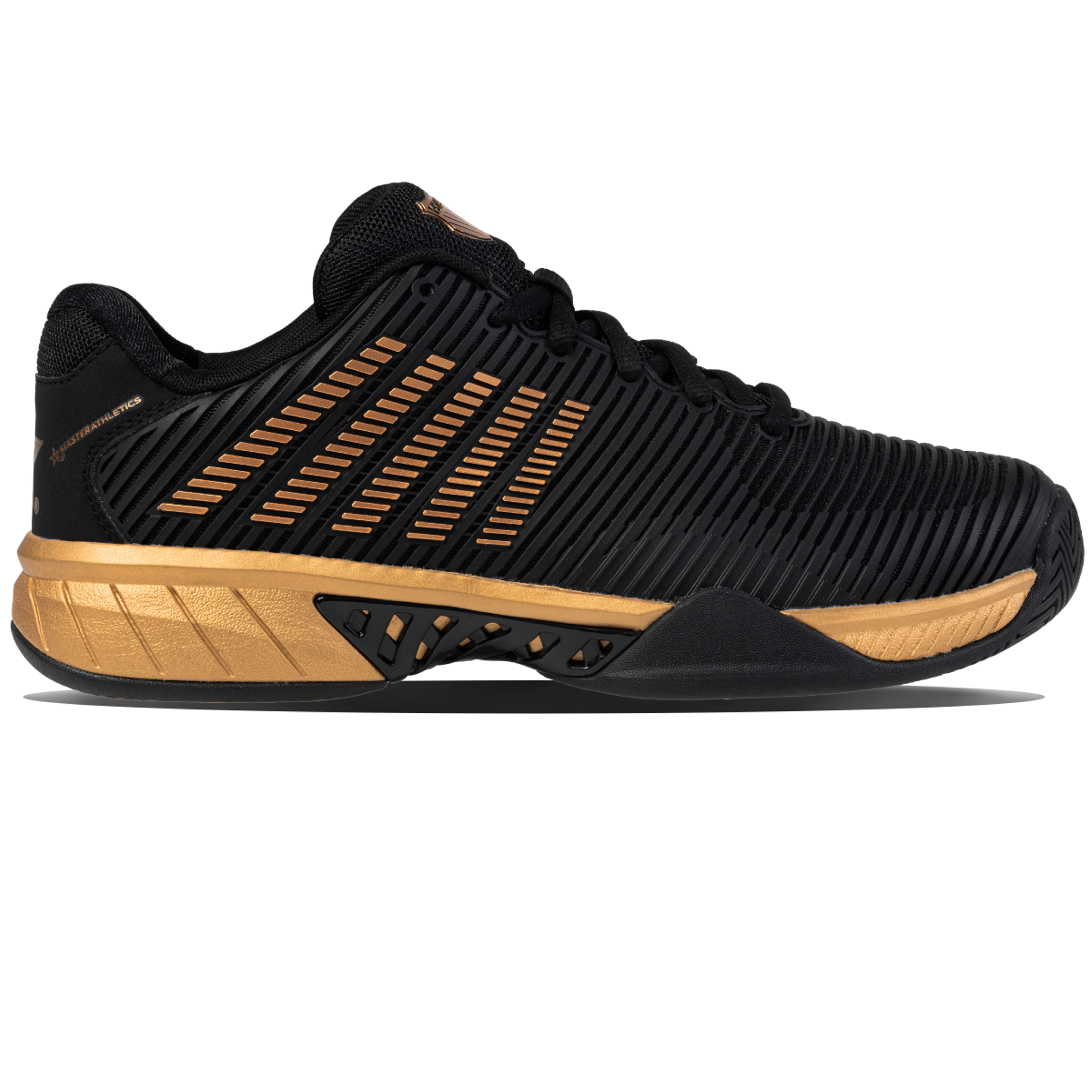 K-Swiss/Master Athletics Men's Hypercourt Express 2 Tennis Shoe (Black/Gold)