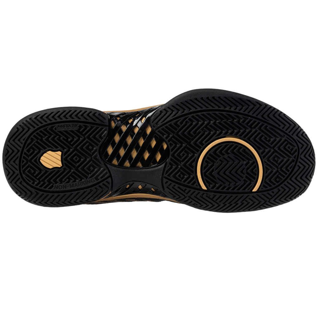K-Swiss/Master Athletics Men's Hypercourt Express 2 Tennis Shoe (Black/Gold)
