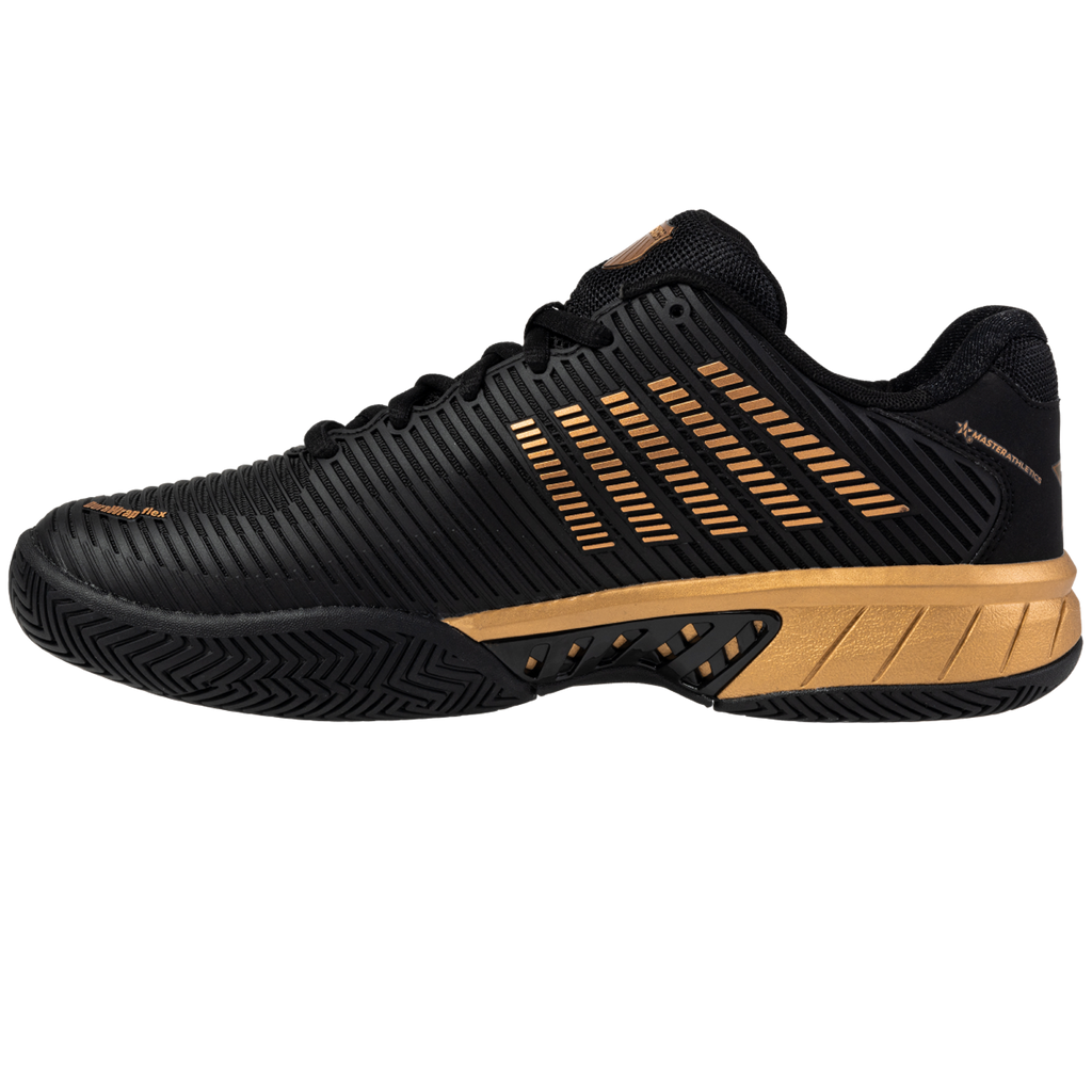 K-Swiss/Master Athletics Men's Hypercourt Express 2 Tennis Shoe (Black/Gold)