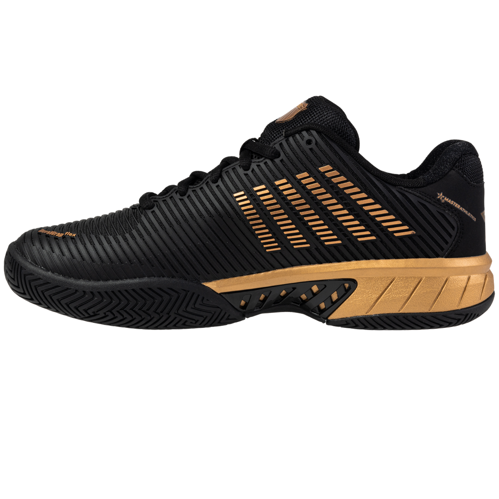 K-Swiss/Master Athletics Men's Hypercourt Express 2 Tennis Shoe (Black/Gold)