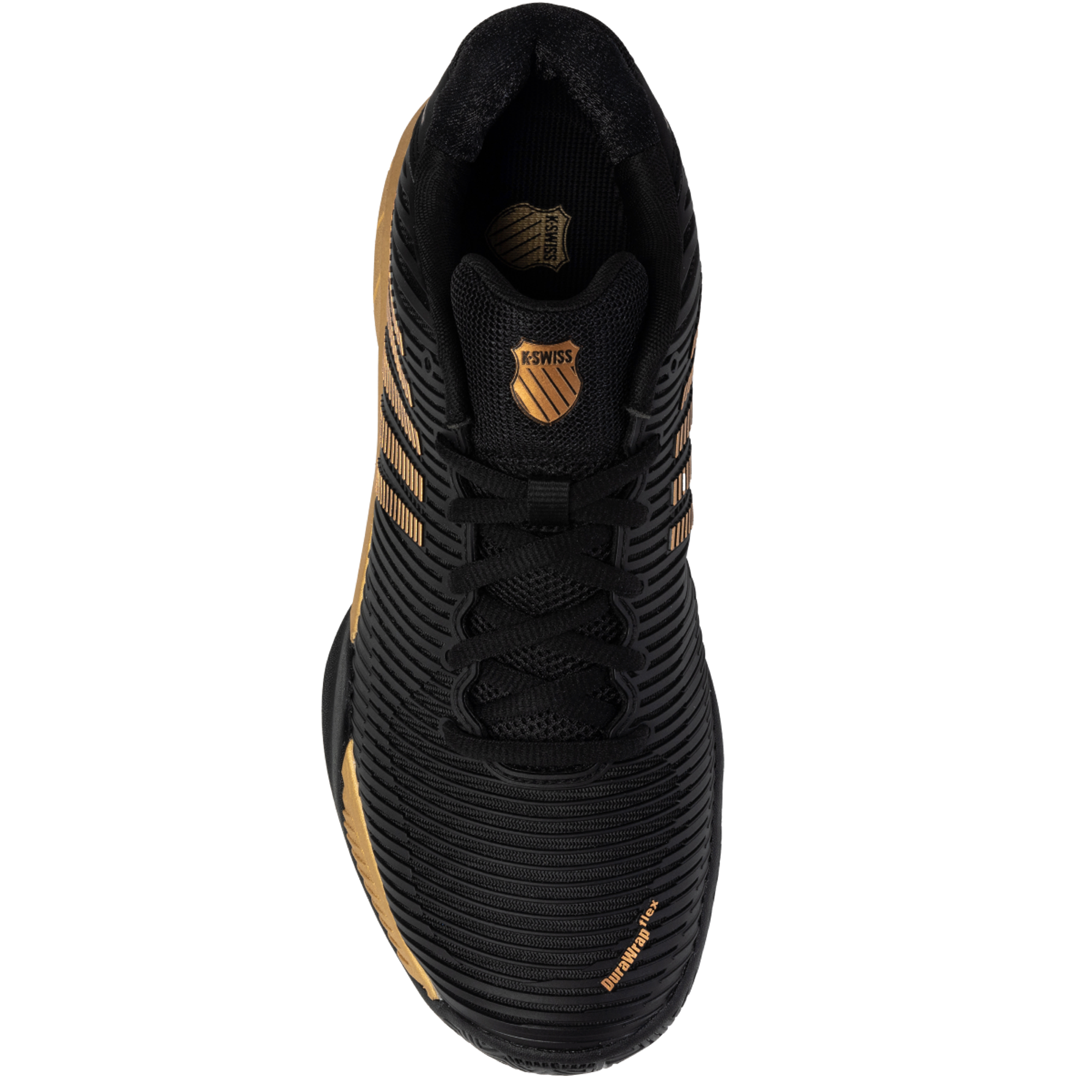 K-Swiss/Master Athletics Men's Hypercourt Express 2 Tennis Shoe (Black/Gold)