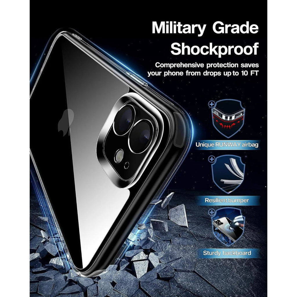 Entronix Case Compatible with iPhone 12 Mini - [Hard Back] Slim Clear
