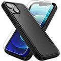 Entronix Bundle Compatible with iPhone 14 Plus - Soft-Touch Dual-Layer Case & 1 Clear Screen Protector