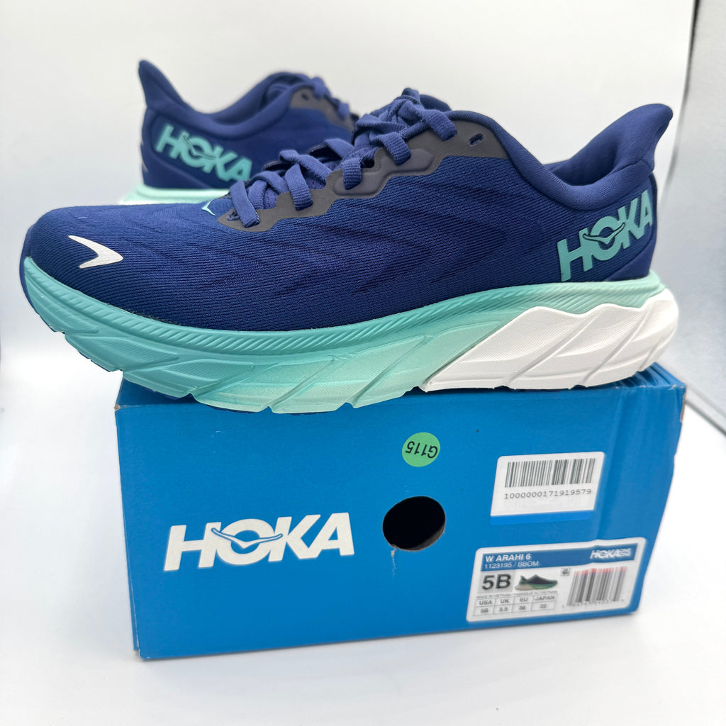 Hoka Arahi Blue Women’s Running Shoes — Outer Space / Bellwether Blue