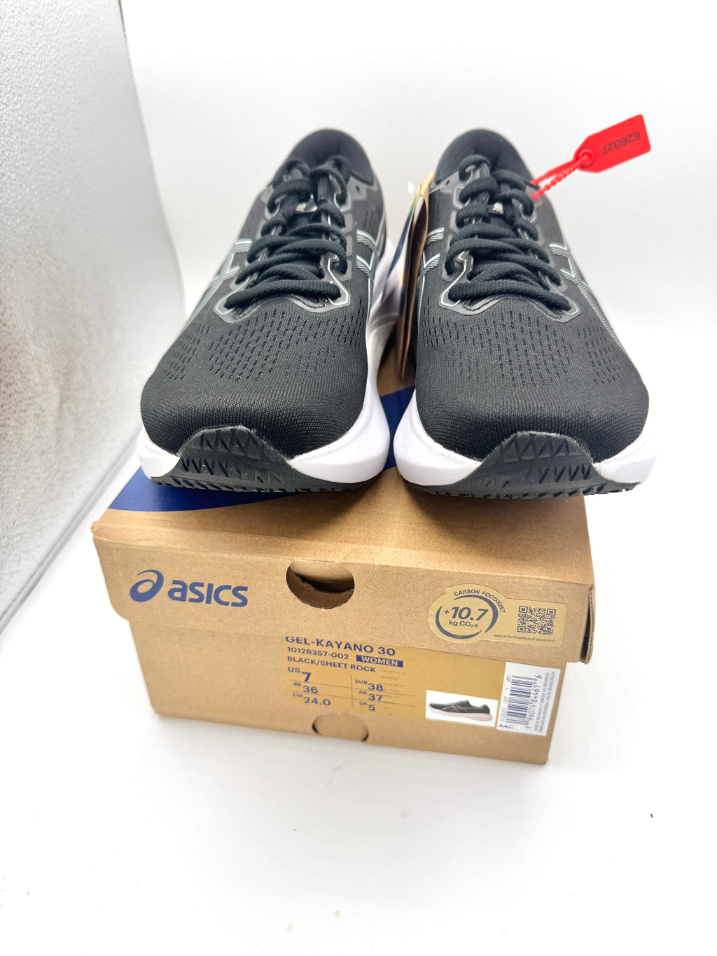 Asics Women’s Gel Kayano 30 - Black Sheet Rock , Regular Width