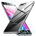 Entronix Bundle Compatible with iPhone 8 Plus/7 Plus - [Hard Back] Clear Case & 2 Clear Screen Protectors