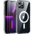 Entronix Bundle Compatible with iPhone 13 Pro - [Magnetic] Clear Case & 2 Clear Screen Protectors