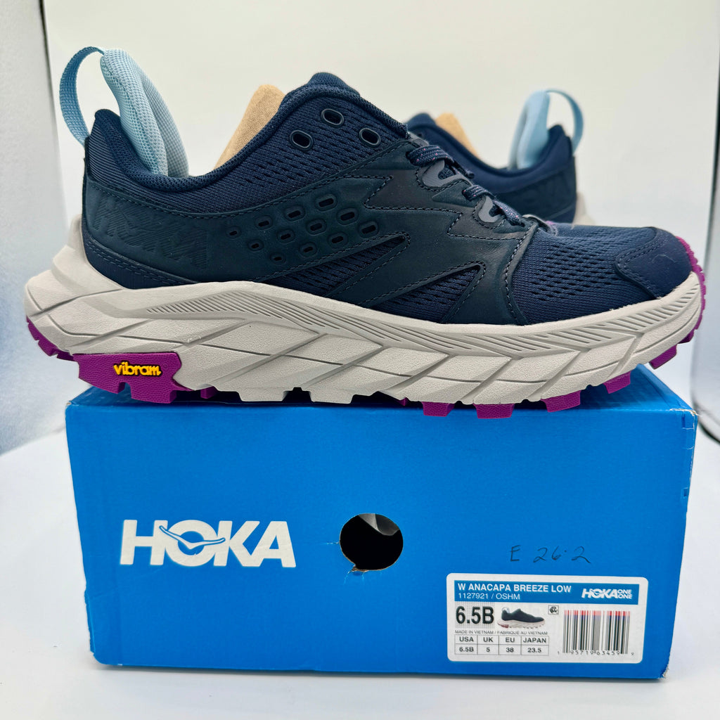 Hoka Anacapa Breeze Low Women’s Hiking Shoes in Outer Space / Harbor Mist