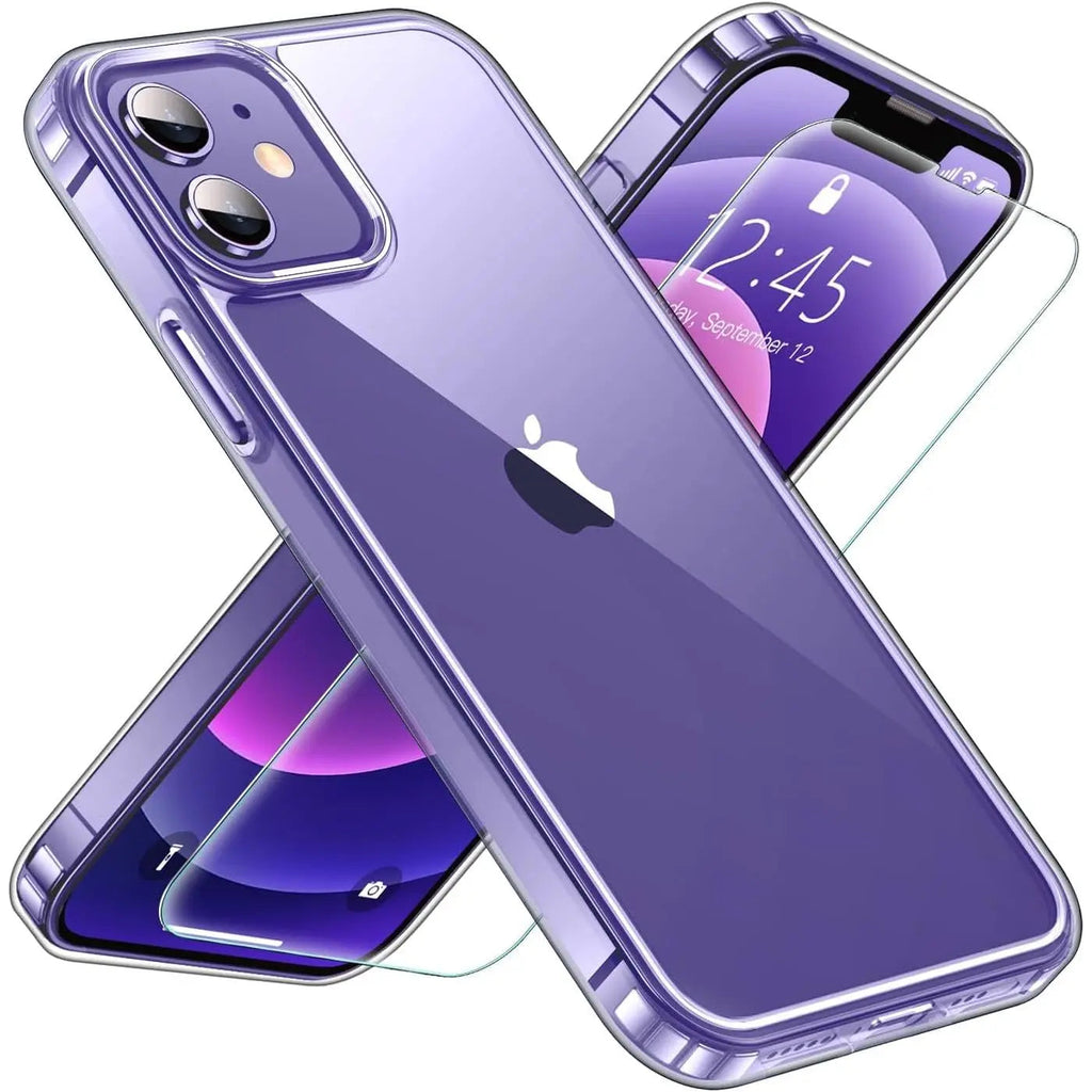 Entronix Bundle Compatible with iPhone 11 - [Hard Back] Clear Case & 1 Clear Screen Protector