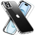 Entronix Bundle Compatible with iPhone 15 Plus - [Hard Back] Clear Case & 1 Clear Screen Protector