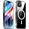 Entronix Bundle Compatible with iPhone 13 Mini - [Magnetic] Clear Case & 2 Clear Screen Protectors