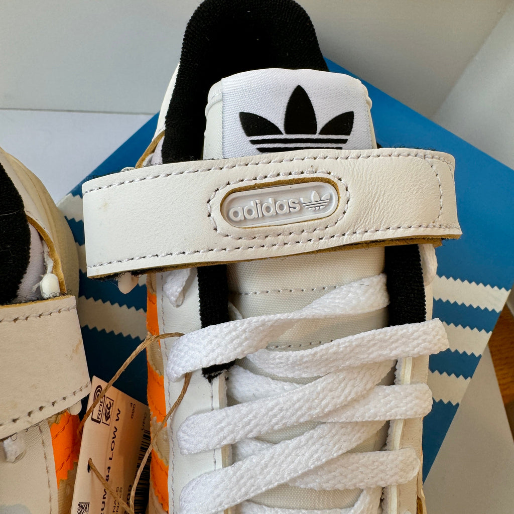 Adidas Forum Low 84 Women’s Sneakers Off White Orange Rush Purple Tint Shoes