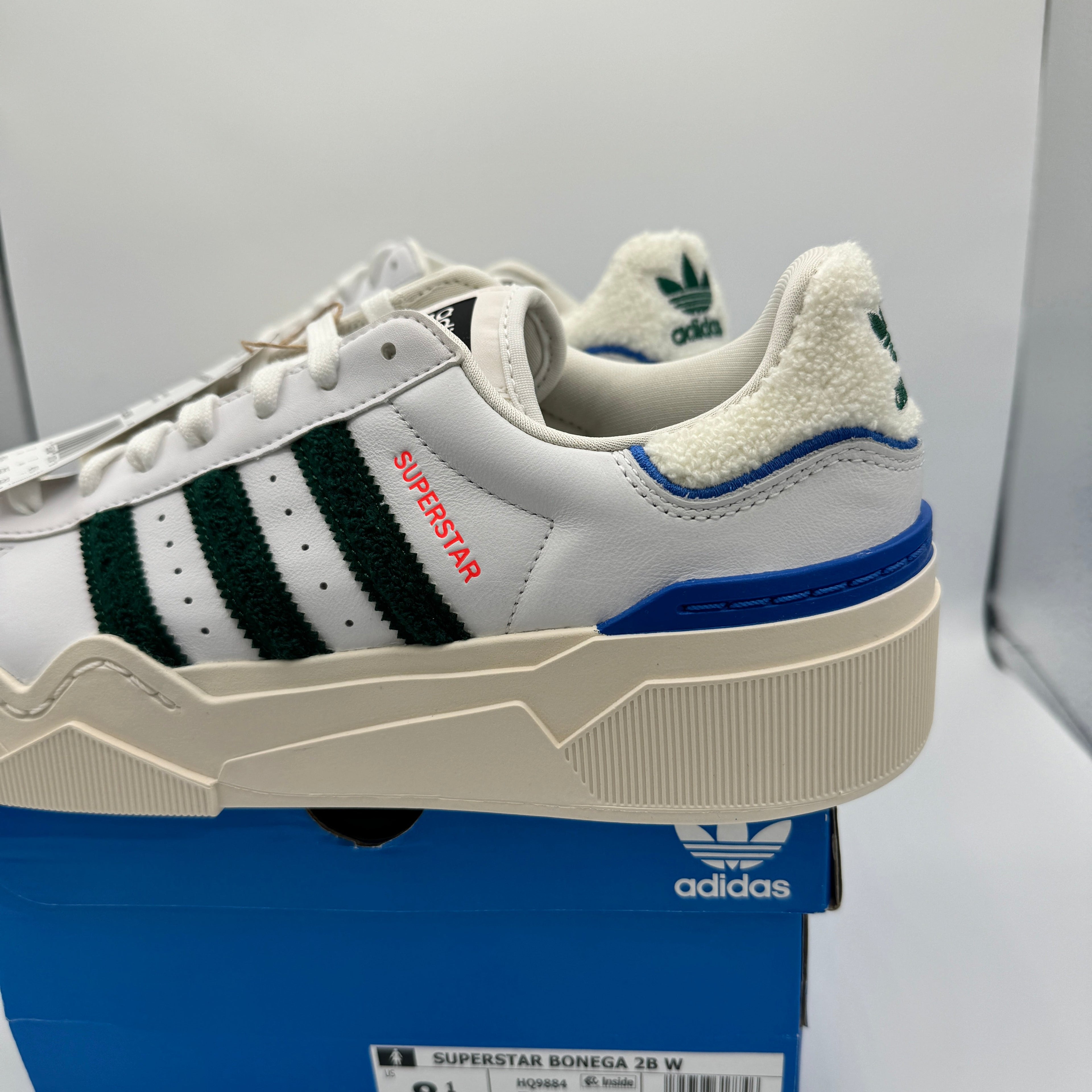 Adidas Stan Smith Bonega Platform Women’s Sneaker 2B sherpa heel white green