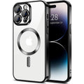 Entronix [Magnetic] Case Compatible with iPhone 14 Pro Max - [Clear Back] Luxury Glossy Cover