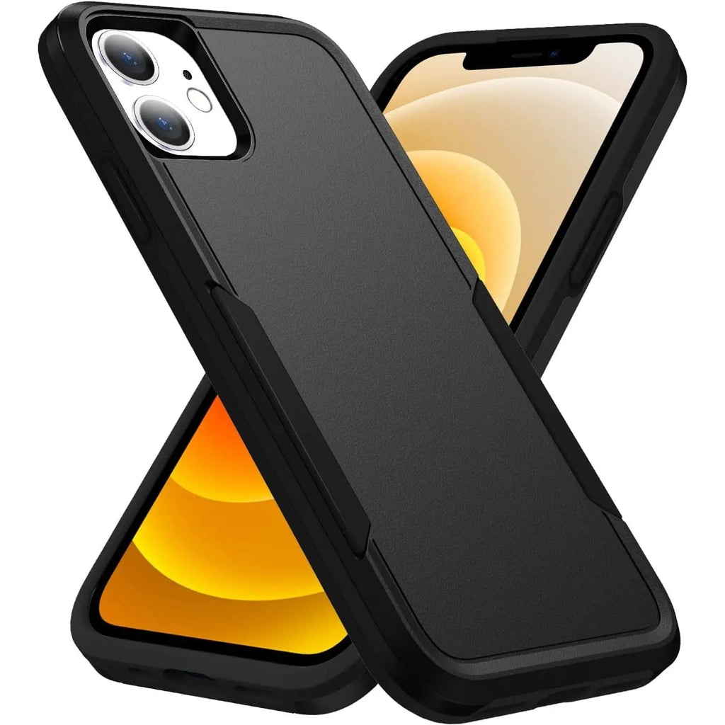 Entronix Case Compatible with iPhone 12/12 Pro - Soft-Touch Dual-Layer Sleek Cover