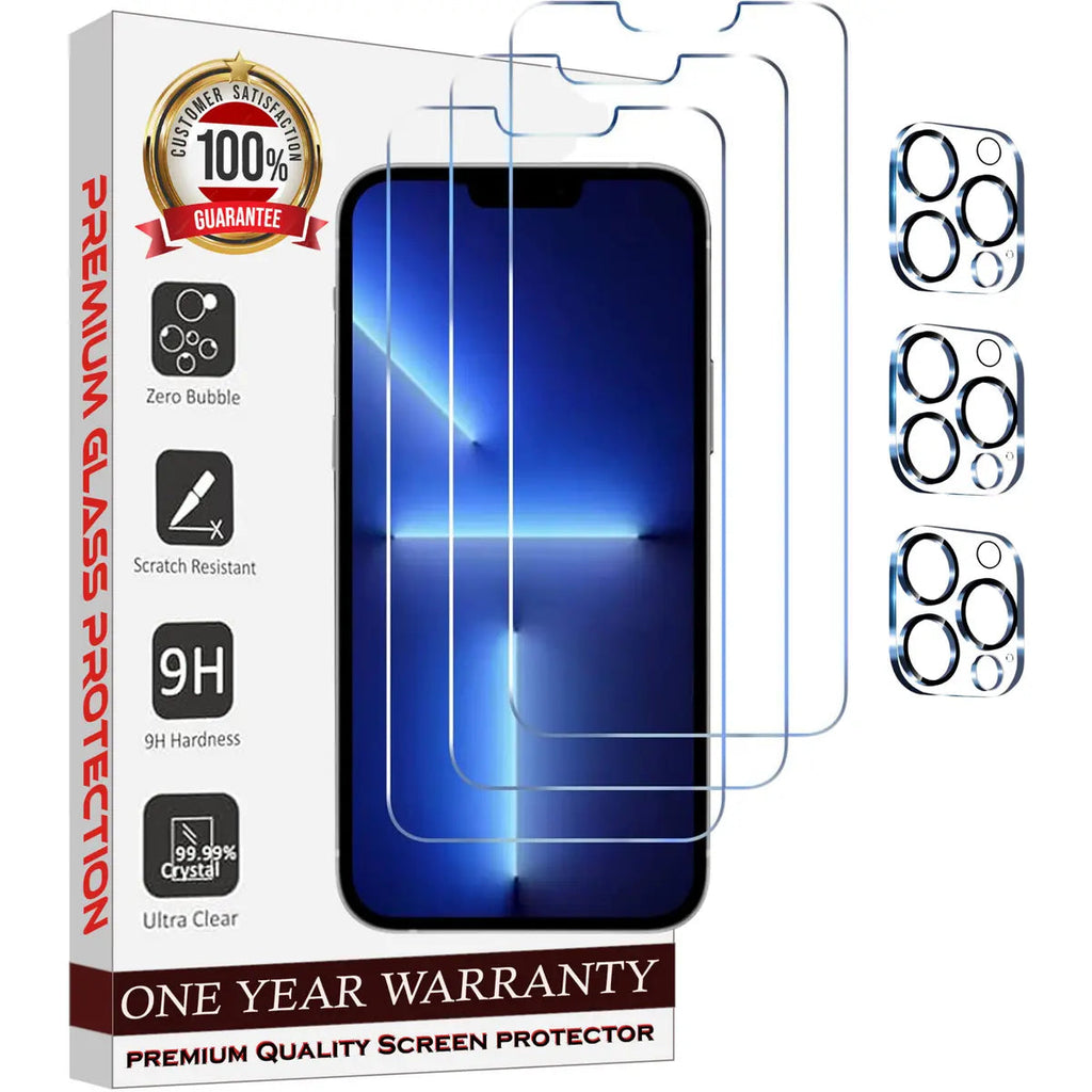 Entronix Clear Screen Protector & Camera Lens Protector Compatible with iPhone 11 Pro Max - 6-Piece Combo