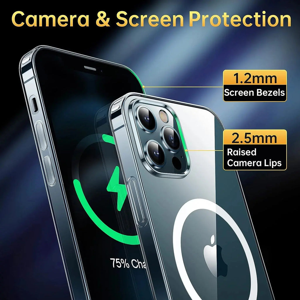 Entronix Case Compatible with iPhone 12/12 Pro - [Hard Back] Slim Clear