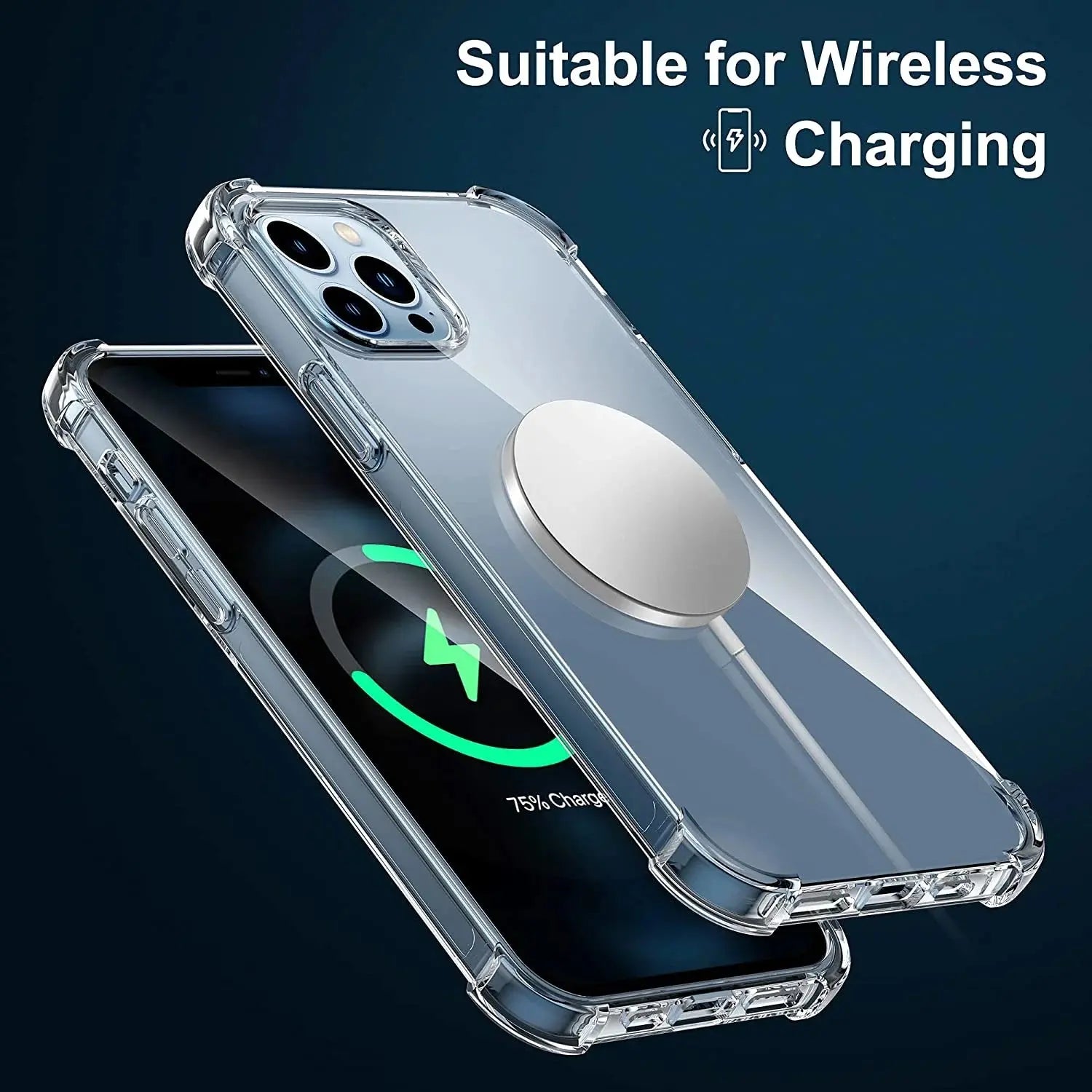 Entronix Case Compatible with iPhone 13 Pro Max - [Hard Back] Slim Clear