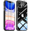 Entronix Bundle Compatible with iPhone 11 - [Hard Back] Clear Case, 2 Clear Screen Protector & 2 Camera Lens Protectors
