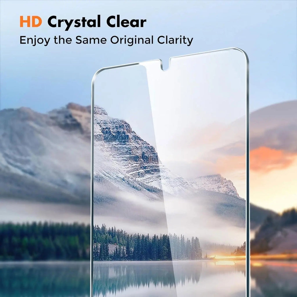 Entronix Clear Screen Protector Compatible with Galaxy S24 Ultra - 3-Piece Combo