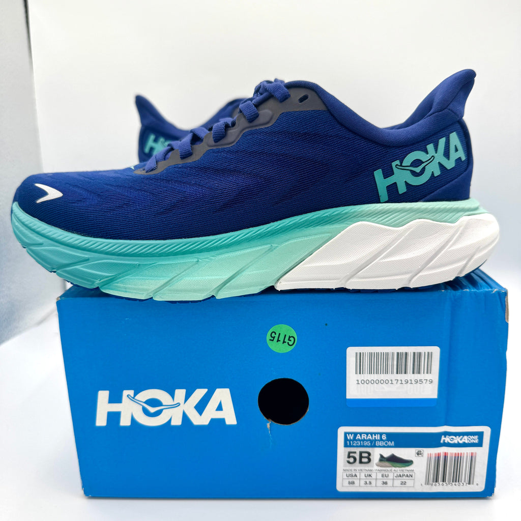 Hoka Arahi Blue Women’s Running Shoes — Outer Space / Bellwether Blue