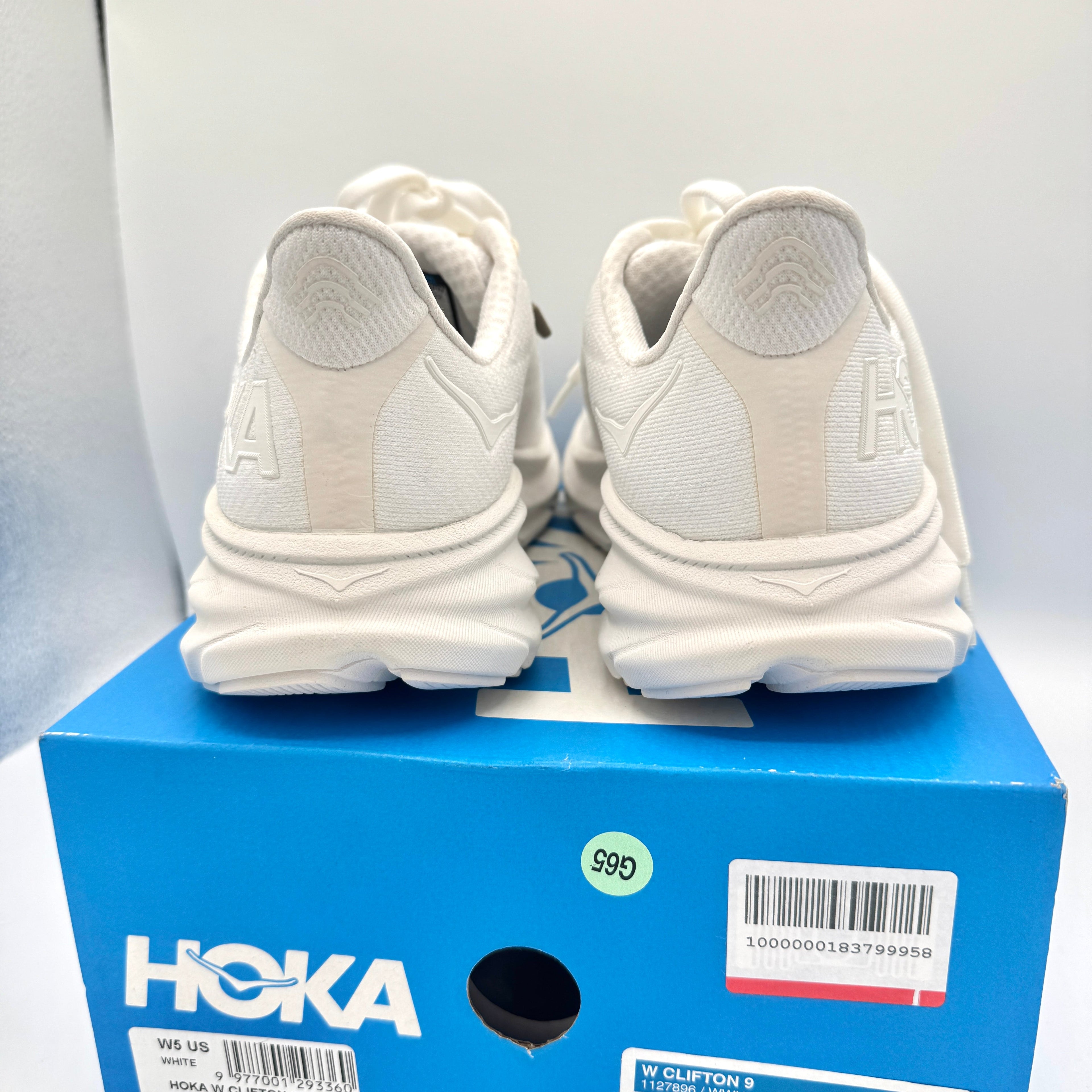 Hoka Clifton 9 White Women’s Running Shoes Athletic Sneakers