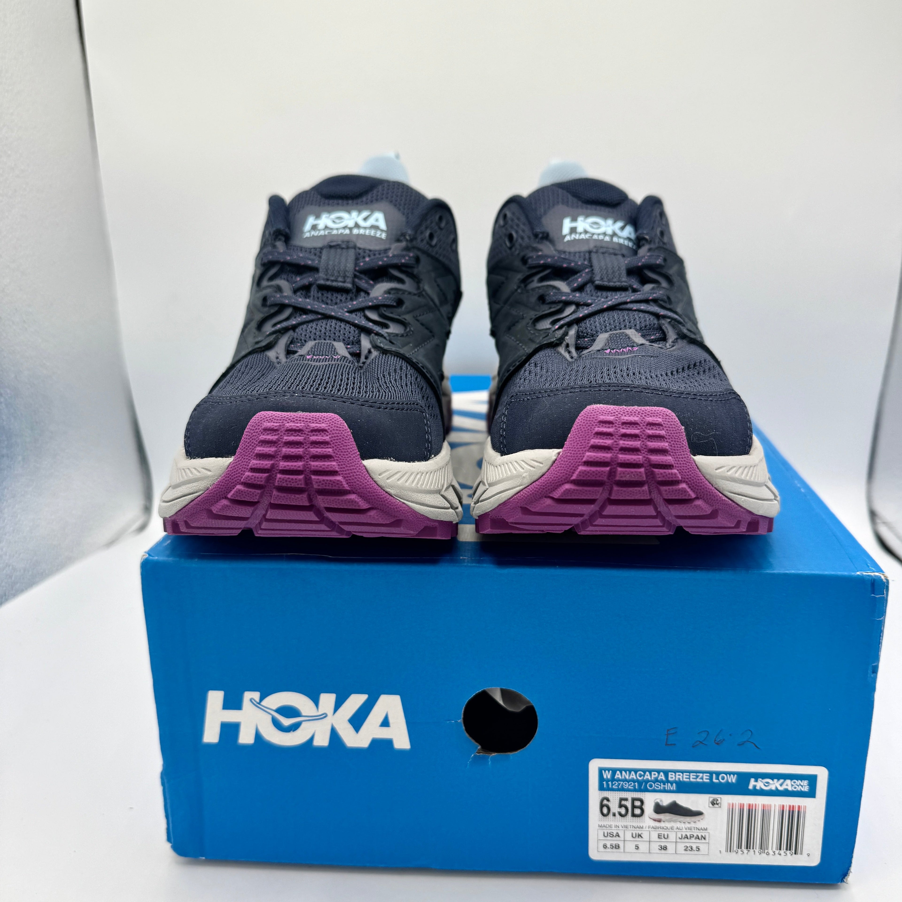 Hoka Anacapa Breeze Low Women’s Hiking Shoes in Outer Space / Harbor Mist