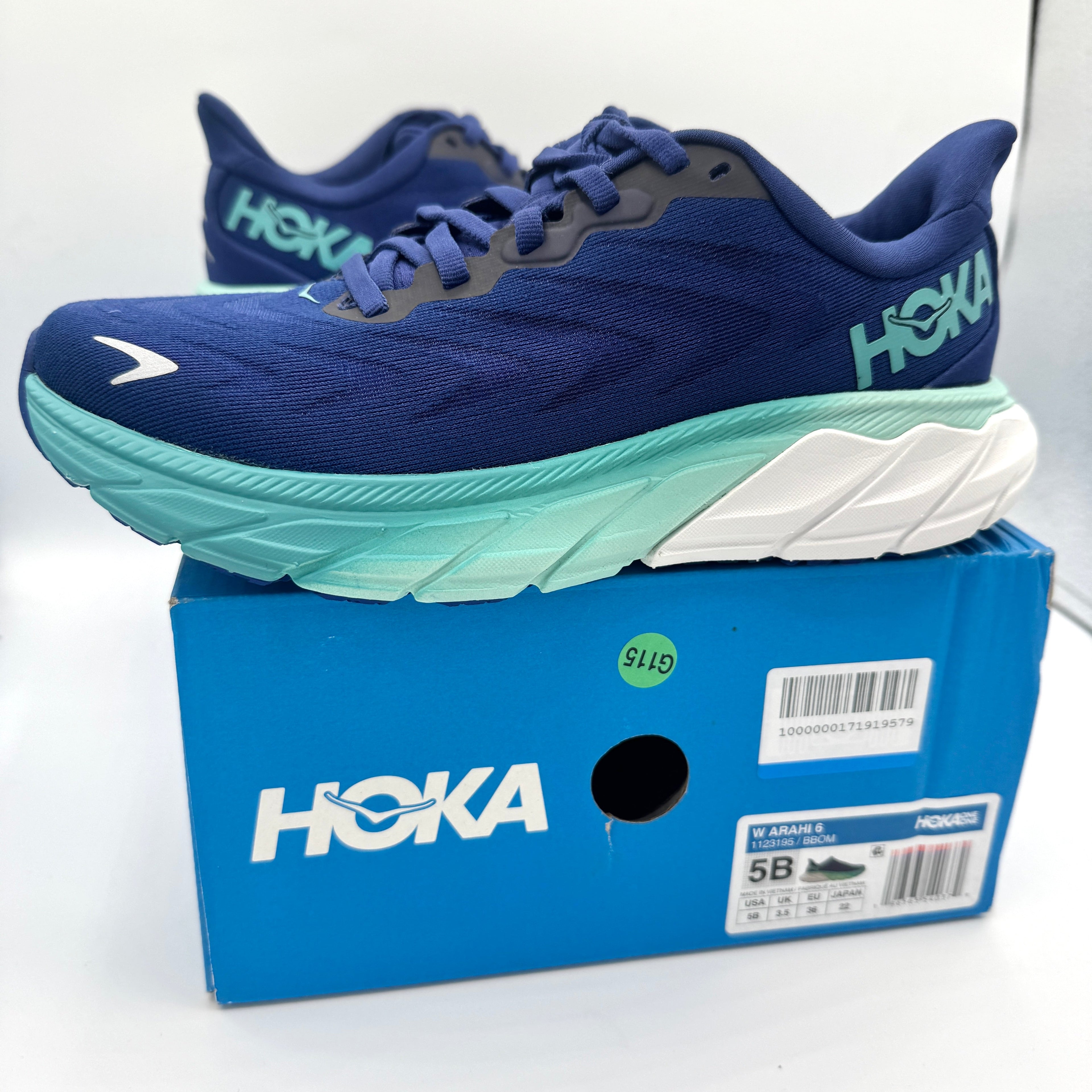 Hoka Arahi Blue Women’s Running Shoes — Outer Space / Bellwether Blue