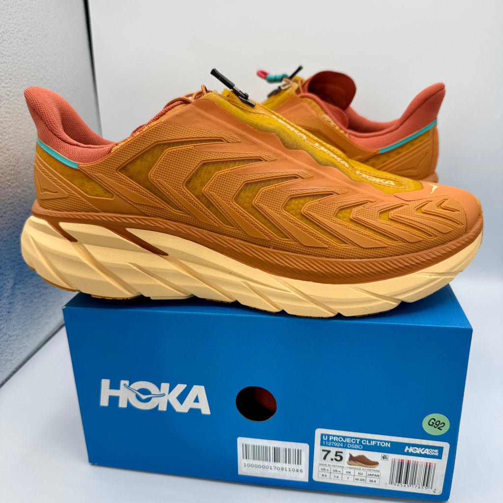 Hoka Project Clifton Unisex Shoes - Orange Desert Sun Burnt Ochre DSBO