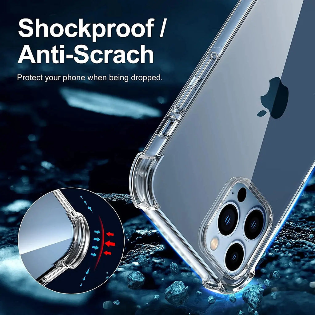 Entronix Case Compatible with iPhone 13 Pro Max - [Hard Back] Slim Clear