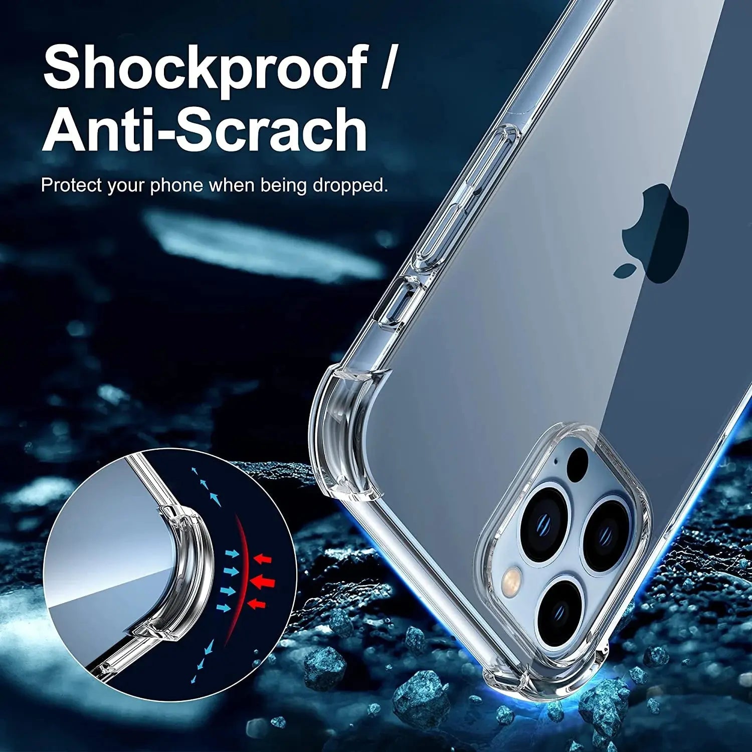 Entronix Case Compatible with iPhone 13 Pro Max - [Hard Back] Slim Clear