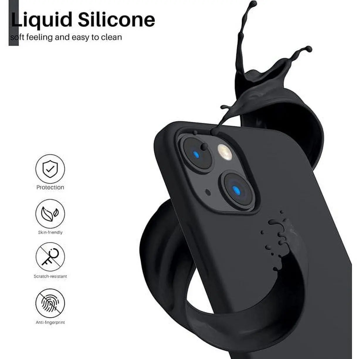 Entronix Case Compatible with iPhone 14 Plus - Soft-Touch Liquid Silicone
