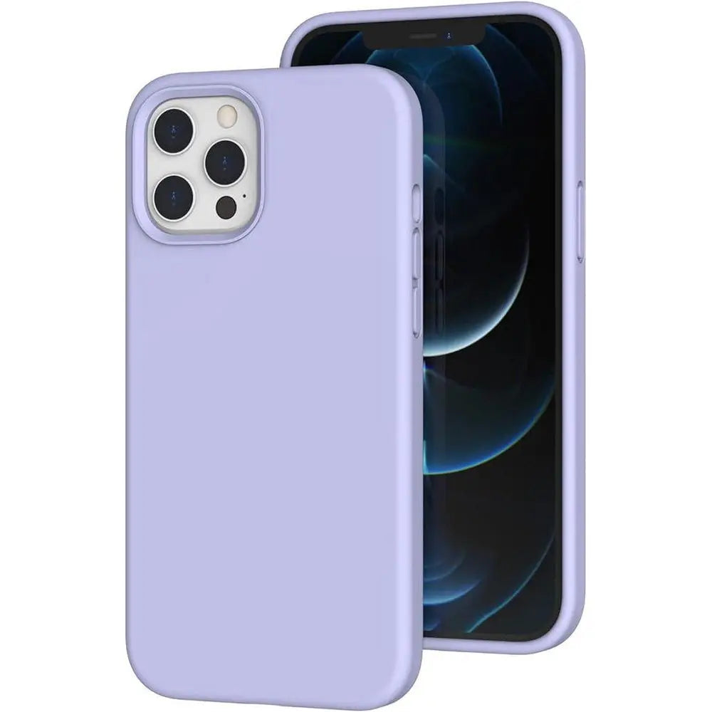 Entronix Case Compatible with iPhone 12/12 Pro - Soft-Touch Liquid Silicone
