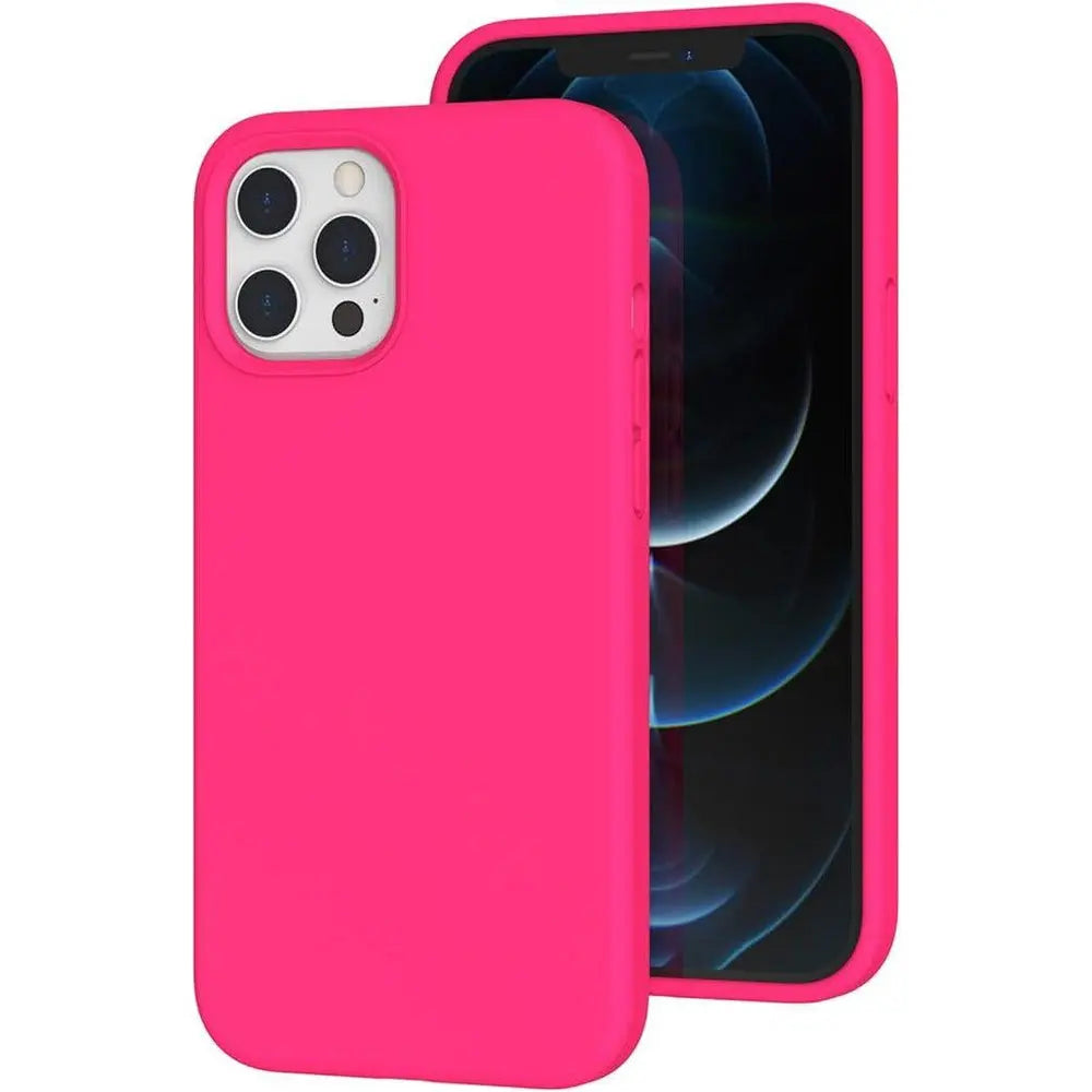 Entronix Case Compatible with iPhone 12/12 Pro - Soft-Touch Liquid Silicone