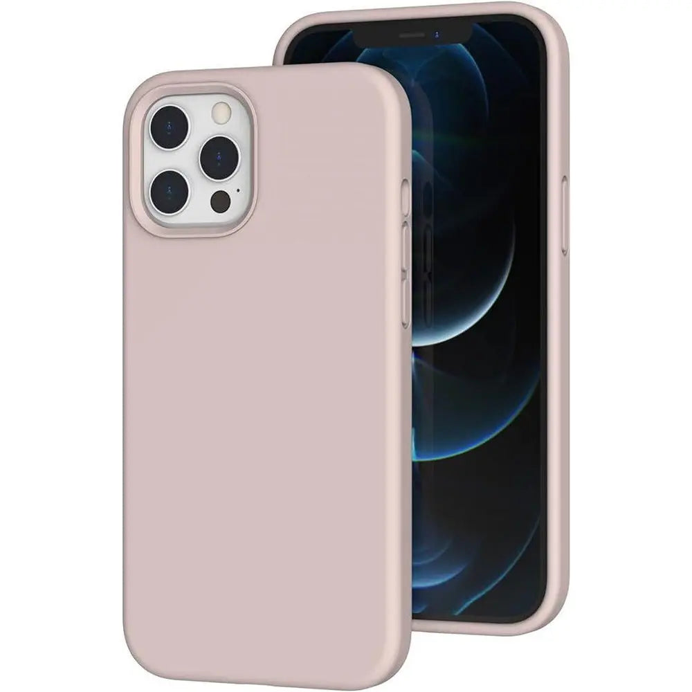 Entronix Case Compatible with iPhone 12/12 Pro - Soft-Touch Liquid Silicone