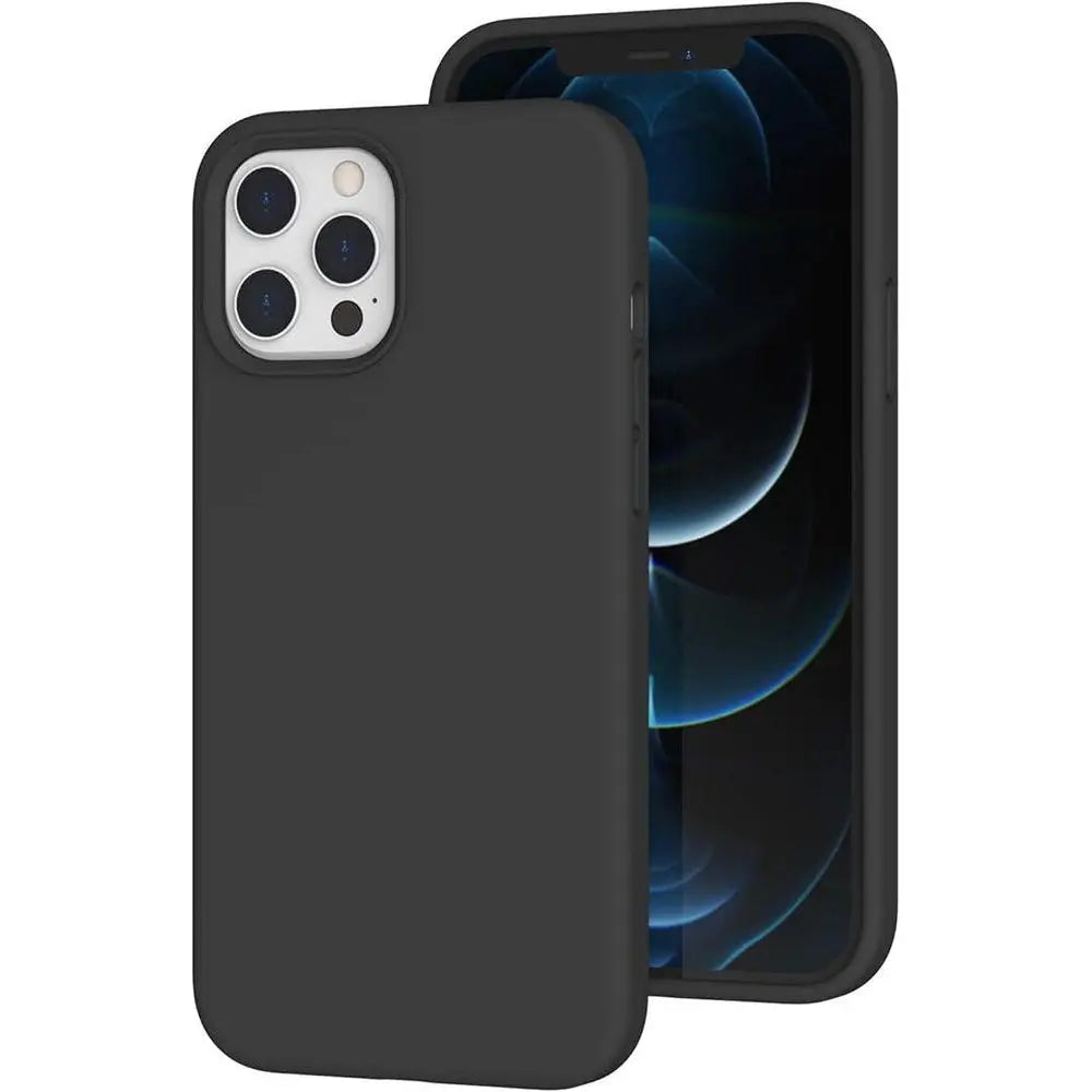 Entronix Case Compatible with iPhone 12/12 Pro - Soft-Touch Liquid Silicone