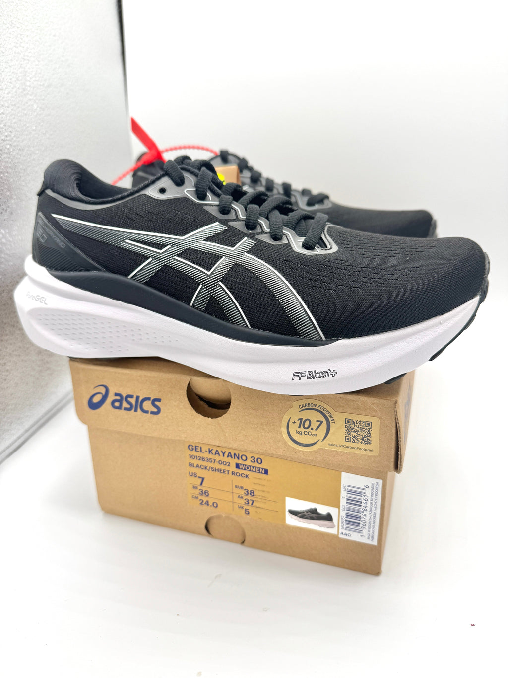 Asics Women’s Gel Kayano 30 - Black Sheet Rock , Regular Width