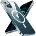 Entronix [Magnetic] Case Compatible with iPhone 12 - [Hard Back] Slim Clear