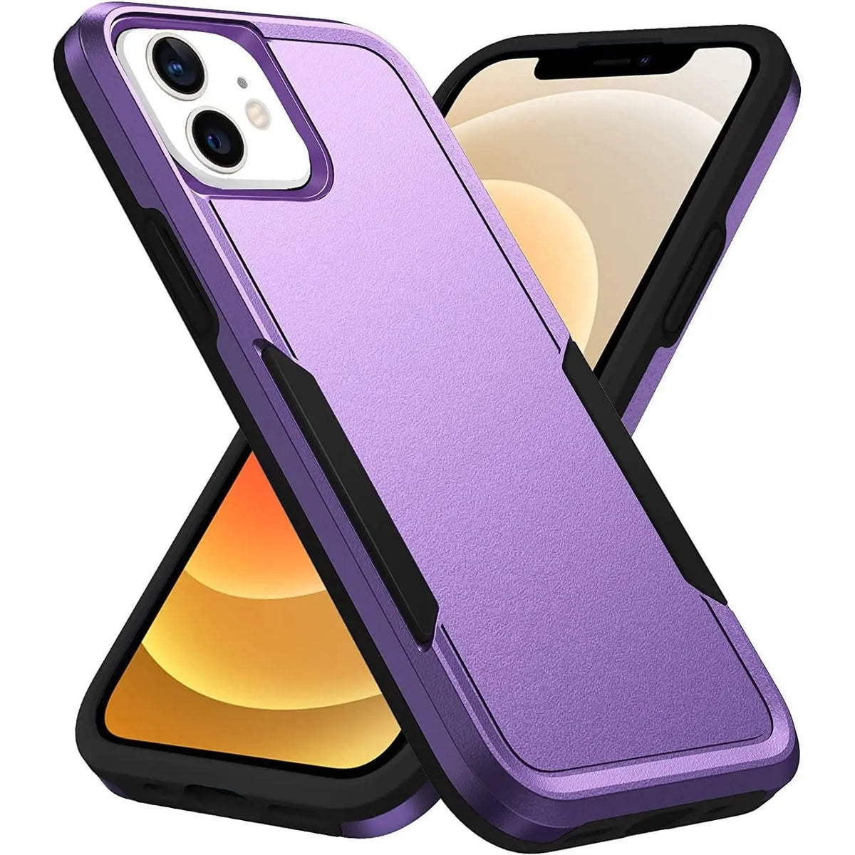 Entronix Case Compatible with iPhone 12/12 Pro - Soft-Touch Dual-Layer Sleek Cover