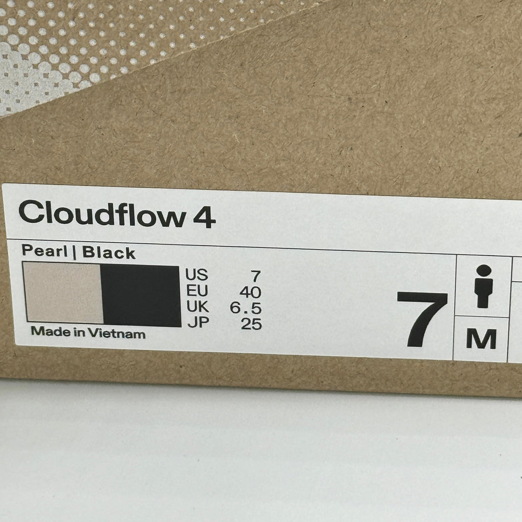 On Cloudflow 4 Z5 Running Shoes Athletic Black / White / Pearl — Men’s
