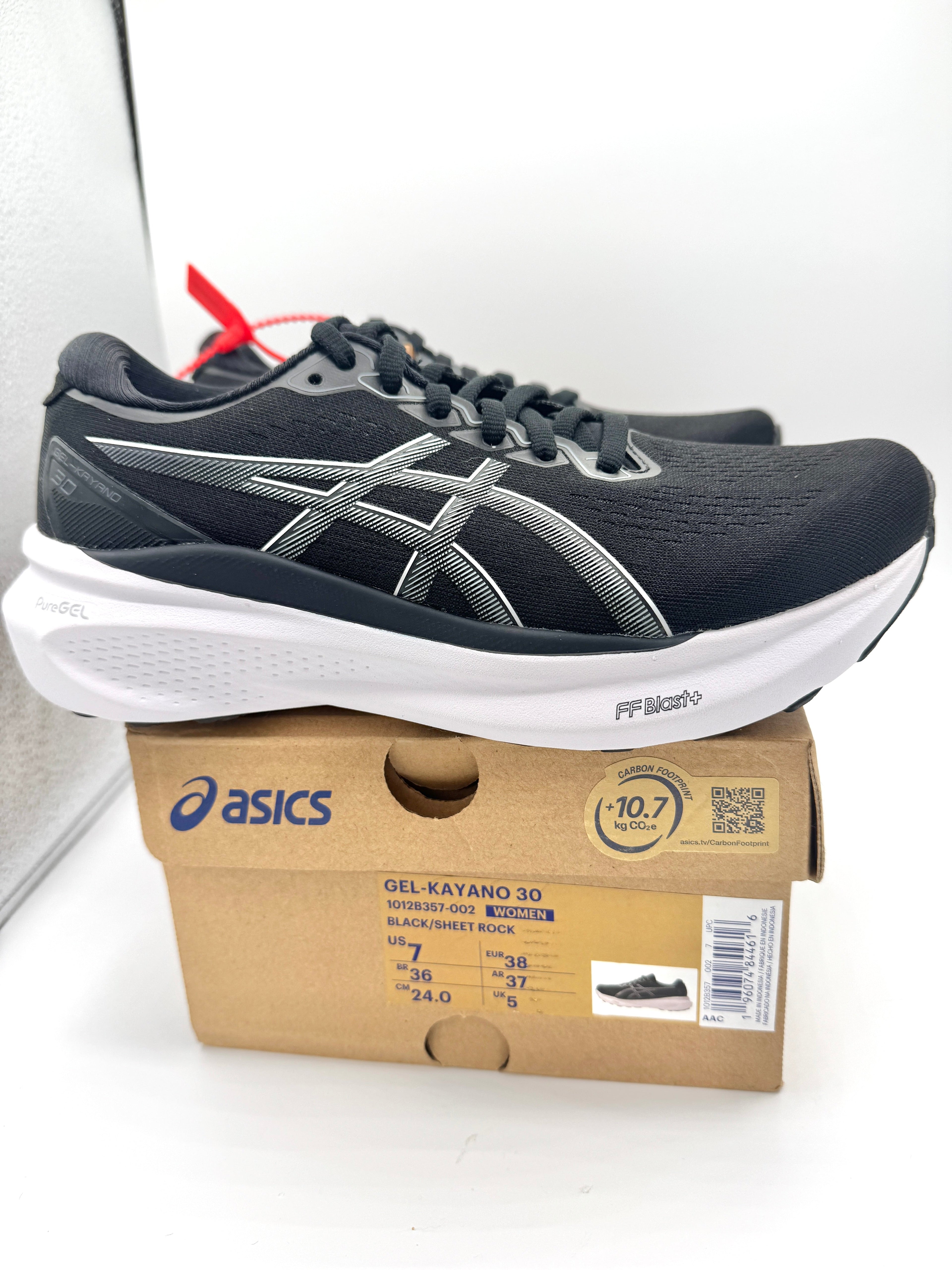 Asics Women’s Gel Kayano 30 - Black Sheet Rock , Regular Width