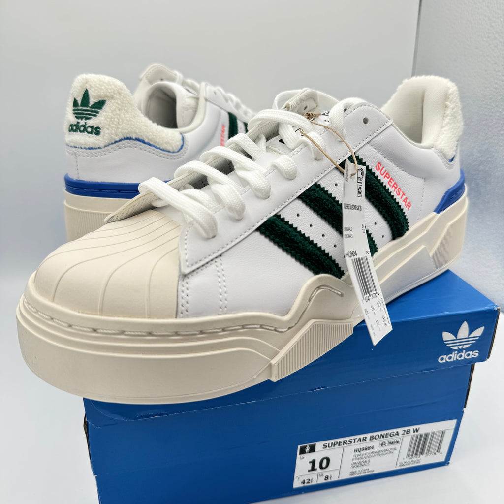 Adidas Stan Smith Bonega Platform Women’s Sneaker 2B sherpa heel white green