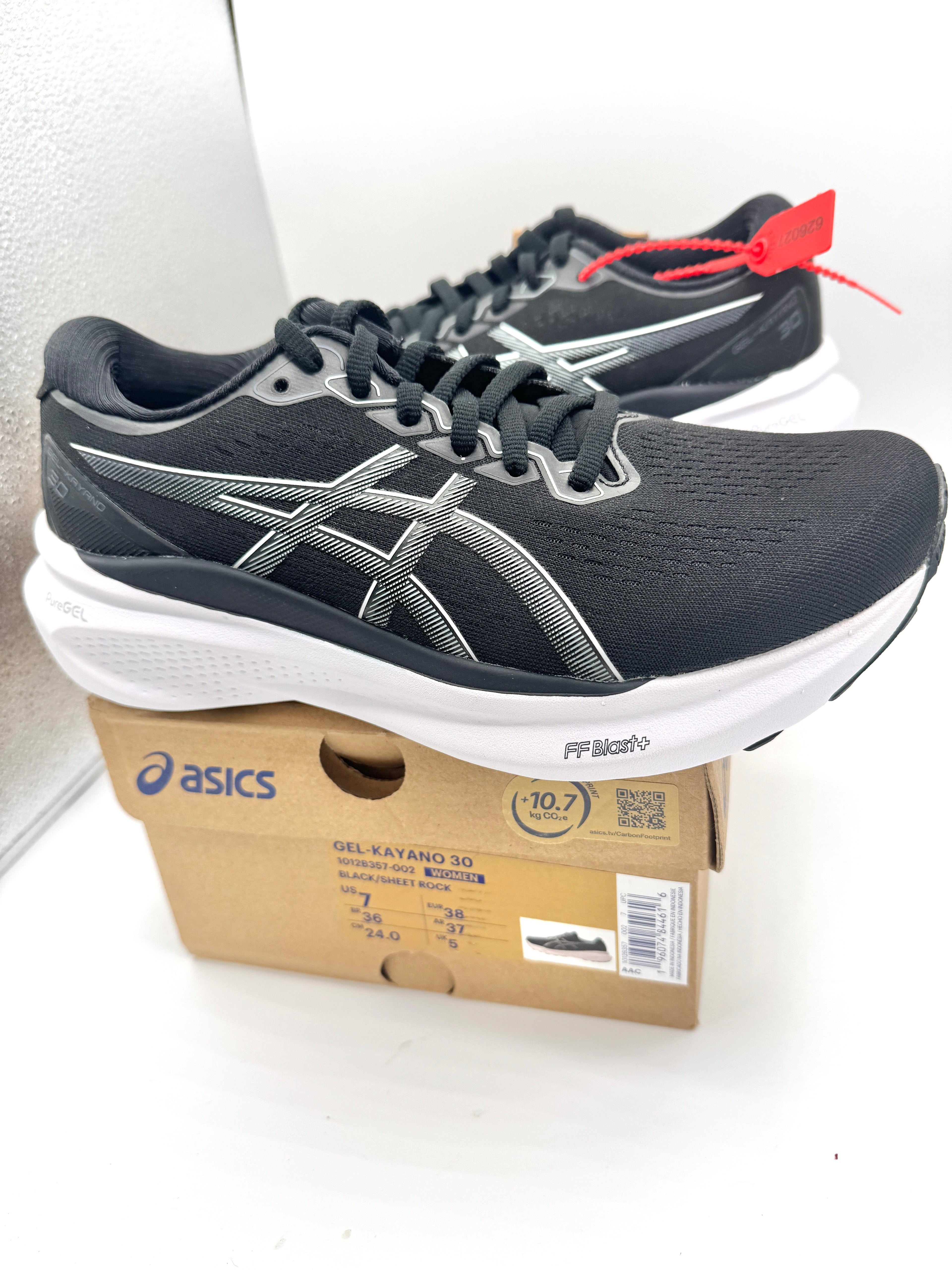 Asics Women’s Gel Kayano 30 - Black Sheet Rock , Regular Width