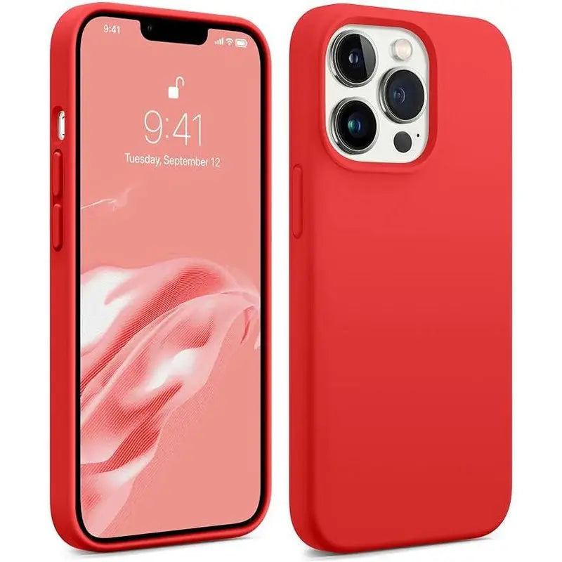 Entronix Case Compatible with iPhone 13 Pro Max - Soft-Touch Liquid Silicone