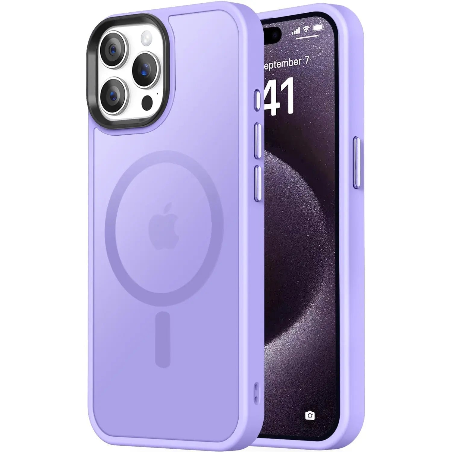 Entronix [Magnetic] Case Compatible with iPhone 13 Pro Max - Translucent Frosted Matte