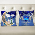 Personalized Husband Loss Pillow Cover - Memorial Gift Idea - I'm Not A Widow I'm A Wife To A Husband With Wings