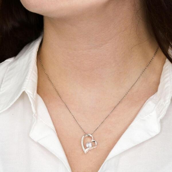 Personalized To My Daughter In Law Forever Love Necklace - Gift Idea For Daughter In-Law