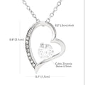 Personalized Couple Forever Love Necklace - Gift For Wife From Husband