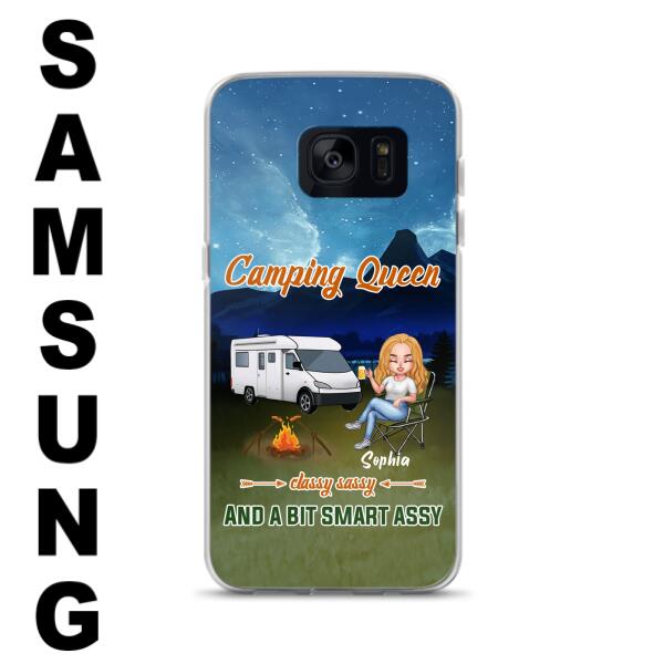 Personalized Camping Queen Phone Case - Gift Idea For Camping Lover - Case For iPhone And Samsung